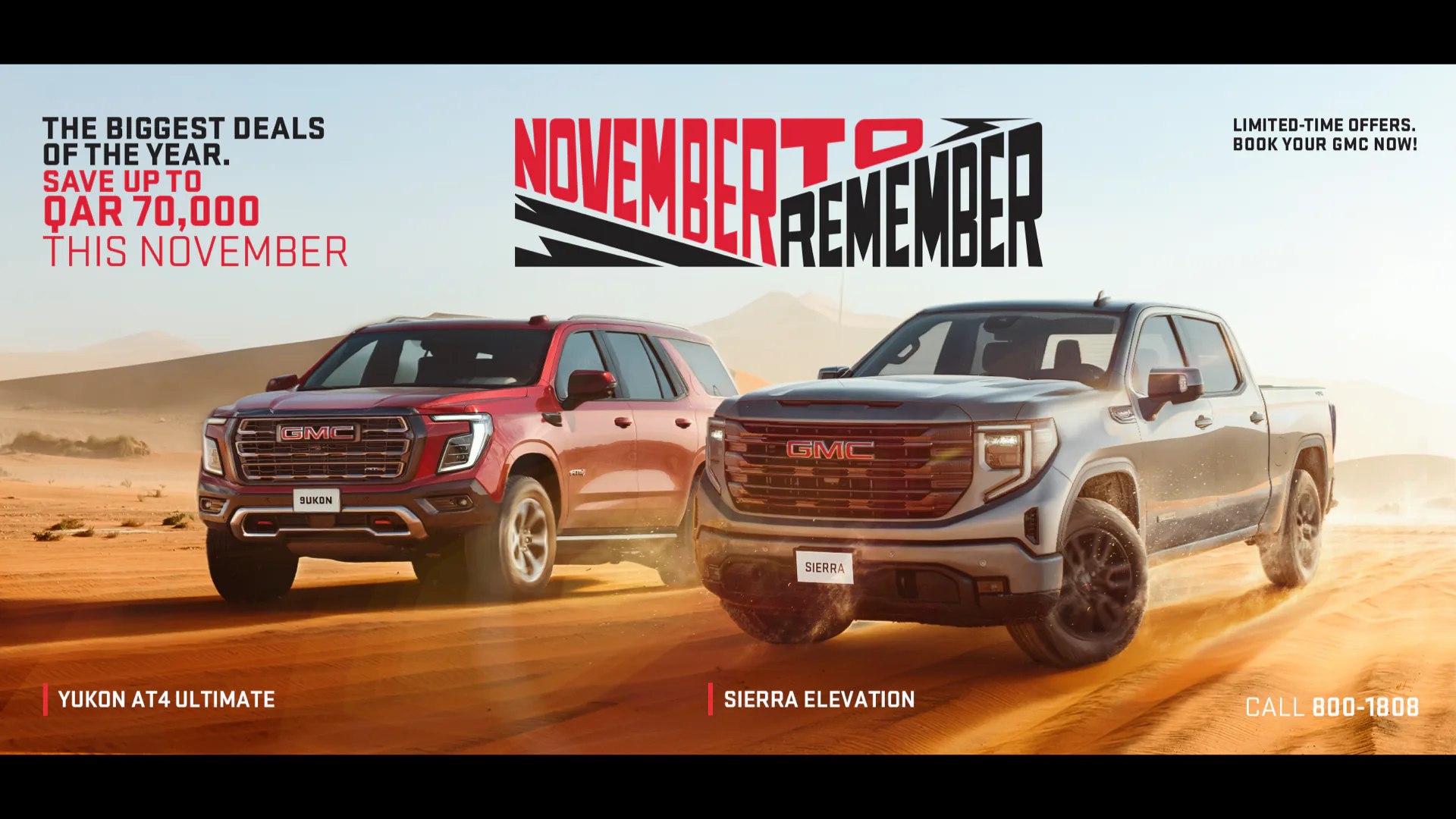 GMC November to Remember campaign master visual 1