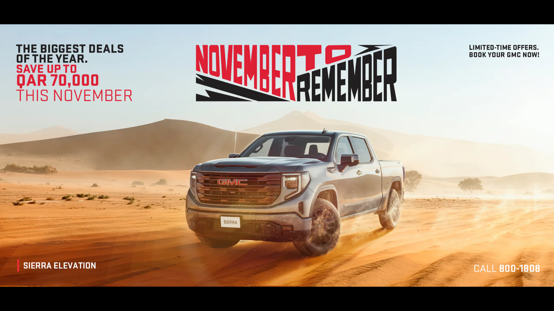 GMC November to Remember campaign master visual 2